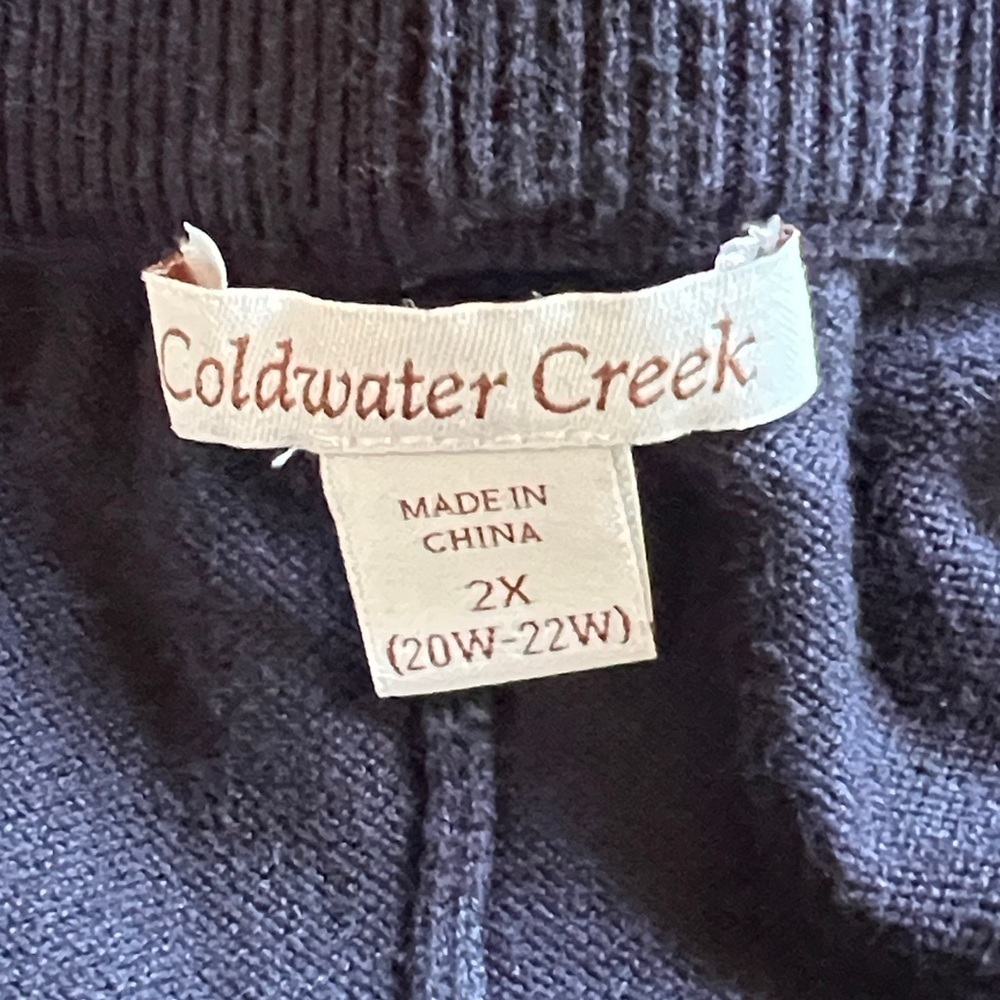 Coldwater Creek Navy Slip On Pant - Picture 2 of 8